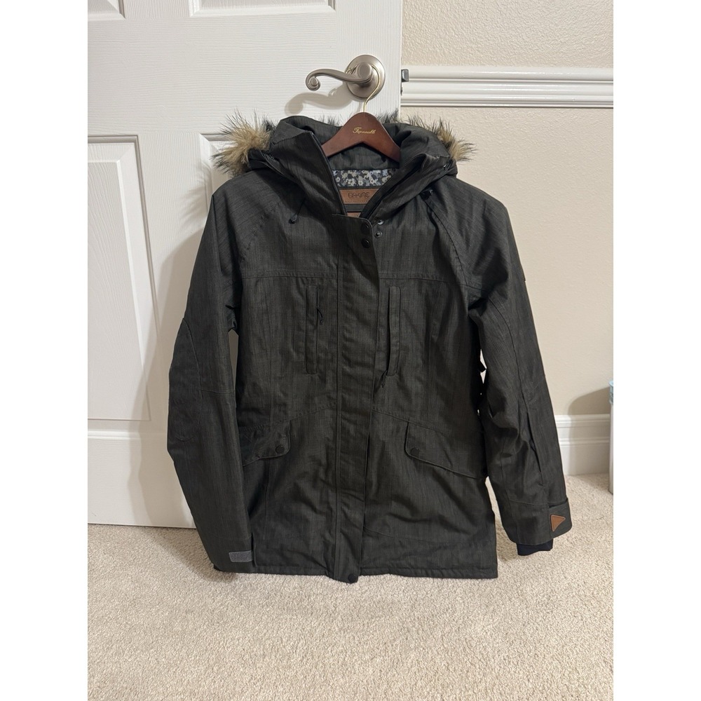 Women's Dakine Snowboarding Jacket Size Medium Dark Gray